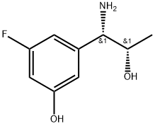 3-((1S,2S)-1-AMINO-2-HYDROXYPROPYL)-5-FLUOROPHENOL 结构式