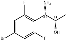 (1S,2S)-1-AMINO-1-(4-BROMO-2,6-DIFLUOROPHENYL)PROPAN-2-OL 结构式