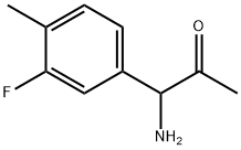 1-AMINO-1-(3-FLUORO-4-METHYLPHENYL)ACETONE 结构式