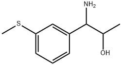 1-AMINO-1-(3-METHYLTHIOPHENYL)PROPAN-2-OL 结构式