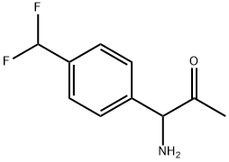 1-AMINO-1-[4-(DIFLUOROMETHYL)PHENYL]ACETONE 结构式