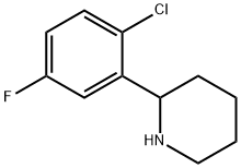 Piperidine, 2-(2-chloro-5-fluorophenyl)- 结构式