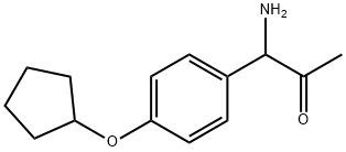 1-AMINO-1-(4-CYCLOPENTYLOXYPHENYL)ACETONE 结构式
