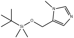 1H-Imidazole, 5-[[[(1,1-dimethylethyl)dimethylsilyl]oxy]methyl]-1-methyl- 结构式