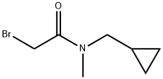 2-溴-N-(环丙基甲基)-N-甲基乙酰胺 结构式