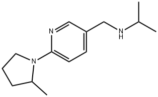 {[6-(2-甲基吡咯烷-1-基)吡啶-3-基]甲基}(丙-2-基)胺 结构式
