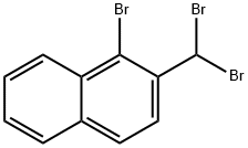 1-BROMO-2-(DIBROMOMETHYL)NAPHTHALENE 结构式