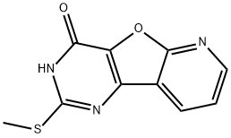 Pyrido[3',2':4,5]furo[3,2-d]pyrimidin-4(3H)-one, 2-(methylthio)- 结构式