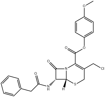 7-氨基-3-去乙酰氧基头孢烷酸 结构式