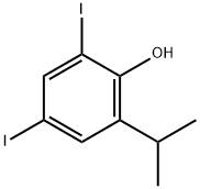 Phenol, 2,4-diiodo-6-(1-methylethyl)- 结构式