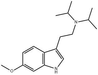1H-Indole-3-ethanamine, 6-methoxy-N,N-bis(1-methylethyl)- 结构式