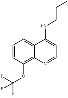 N-propyl-8-(trifluoromethoxy)quinolin-4-amine 结构式