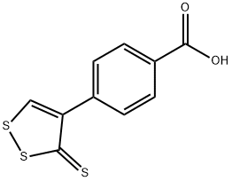 Benzoic acid, 4-(3-thioxo-3H-1,2-dithiol-4-yl)- 结构式