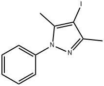 1H-Pyrazole, 4-iodo-3,5-dimethyl-1-phenyl- 结构式