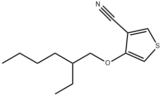 4-((2-乙基己基)氧基)噻吩-3-甲腈 结构式