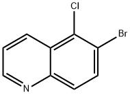 6-溴-5-氯喹啉 结构式