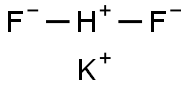 Fluoride (HF21-), potassium (1:1) 结构式