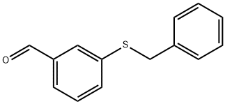 Benzaldehyde, 3-[(phenylmethyl)thio]- 结构式