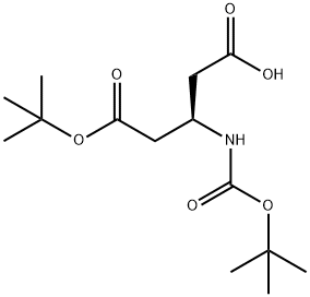 (R)-3-(BOC-氨基)-5-(叔丁氧基)-5-氧代戊酸 结构式