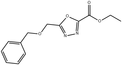 ethyl 5-((benzyloxy)methyl)-1,3,4-oxadiazole-2-carboxylate 结构式