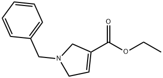 1-苄基-2,5-二氢-1H-吡咯-3-甲酸乙酯 结构式