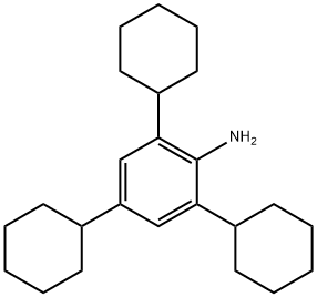 Benzenamine, 2,4,6-tricyclohexyl- 结构式