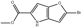 4H-Furo[3,2-b]pyrrole-5-carboxylic acid, 2-bromo-, methyl ester 结构式