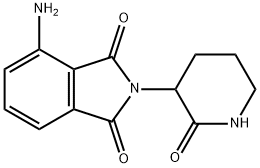 4-氨基-2-(2-氧代哌啶-3-基)异吲哚啉-1,3-二酮 结构式