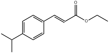 (E)-3-(4-异丙基苯基)丙烯酸乙酯 结构式