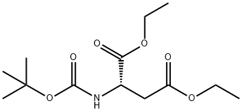 1,4-Diethyl (2S)-2-{[(tert-butoxy)carbonyl]amino}butanedioate 结构式
