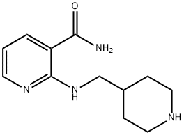 3-Pyridinecarboxamide, 2-[(4-piperidinylmethyl)amino]- 结构式