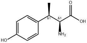 (2S,3R)-2-Amino-3-(4-hydroxy-phenyl)-butyric acid 结构式