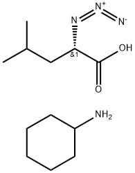 环己胺(S)-2-叠氮-4-甲基戊酸 结构式