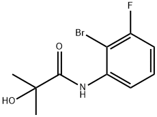 Propanamide, N-(2-bromo-3-fluorophenyl)-2-hydroxy-2-methyl- 结构式