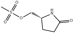 (R)-(5-氧代吡咯烷-2-基)甲基甲磺酸盐 结构式