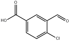 4-氯-3-甲酰基苯甲酸 结构式