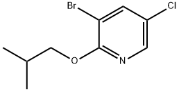 Pyridine, 3-bromo-5-chloro-2-(2-methylpropoxy)- 结构式