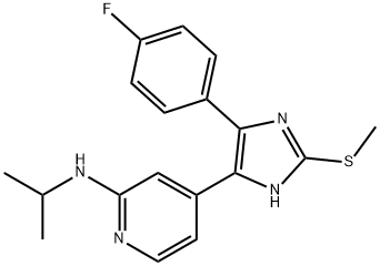 4-(4-(4-Fluorophenyl)-2-(Methylthio)-1H-iMidazol-5-yl)-Nisopropylpyridin-2-aMine 结构式