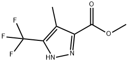 1H-Pyrazole-3-carboxylic acid, 4-methyl-5-(trifluoromethyl)-, methyl ester 结构式