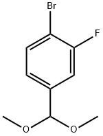 1-Bromo-4-(dimethoxymethyl)-2-fluorobenzene 结构式