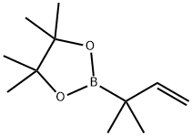 2-(1,1-DIMETHYL-2-PROPENYL)-4,4,5,5-TETRAMETHYL-1,3,2-DIOXABOROLANE 结构式