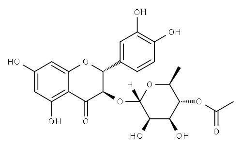 4"-O-Acetylastilbin 结构式