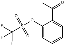 2-乙酰基苯基三氟甲磺酸酯 结构式