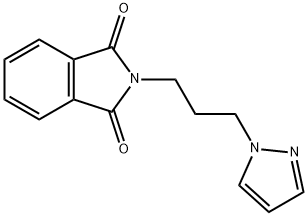 2-(3-(1H-吡唑-1-基)丙基)异吲哚啉-1,3-二酮 结构式