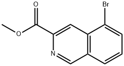 3-Isoquinolinecarboxylic acid, 5-bromo-, methyl ester 结构式