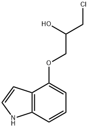 1-Chloro-3-(1H-indol-4-yloxy)-2-propanol 结构式