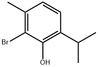 Phenol, 2-bromo-3-methyl-6-(1-methylethyl)- 结构式