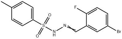 N'-(5-溴-2-氟亚苄基)-4-甲基苯磺酰肼 结构式