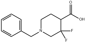 4-Piperidinecarboxylic acid, 3,3-difluoro-1-(phenylmethyl)- 结构式