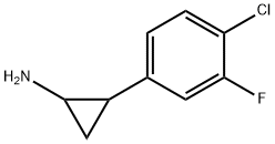 2-(4-氯-3-氟苯基)环丙烷-1-胺 结构式